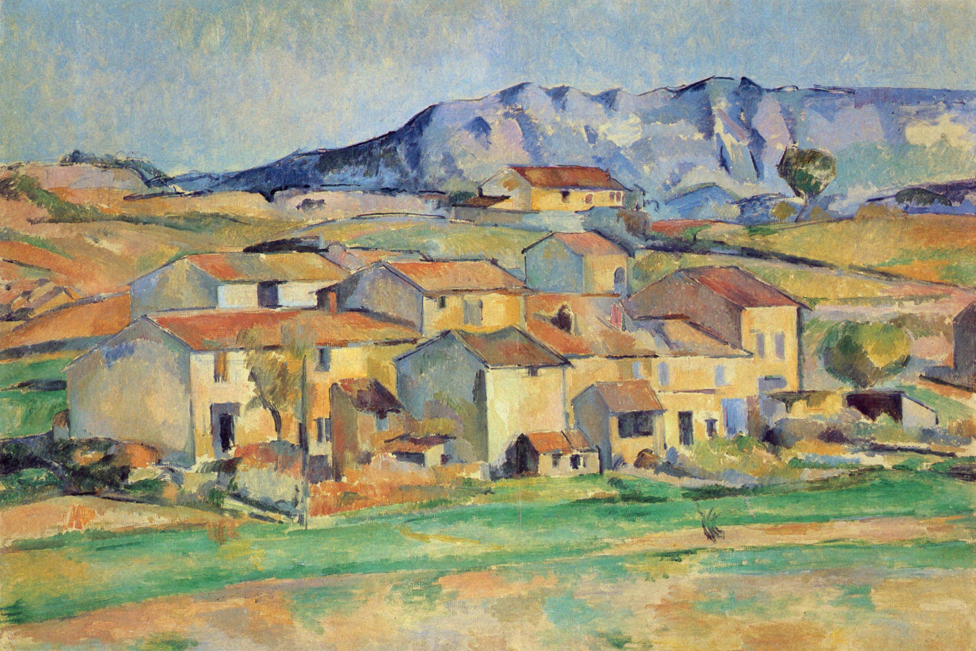 Montaigne Sainte-Victoire, by Paul Cézanne, 1890 –Paul Cézanne (1839–1906)  